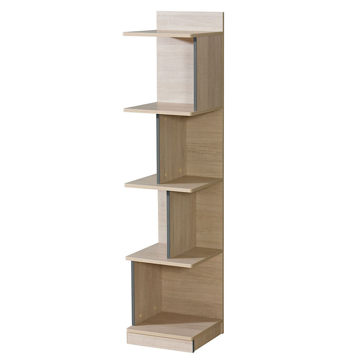 Bücherregal Standregal Gami 35x38x159cm mit offenen Fächern