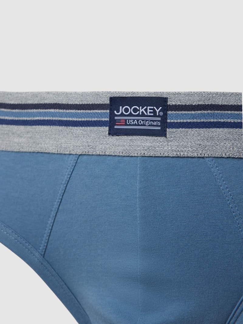 Slip mit Label-Detail im 3er-Pack in blau