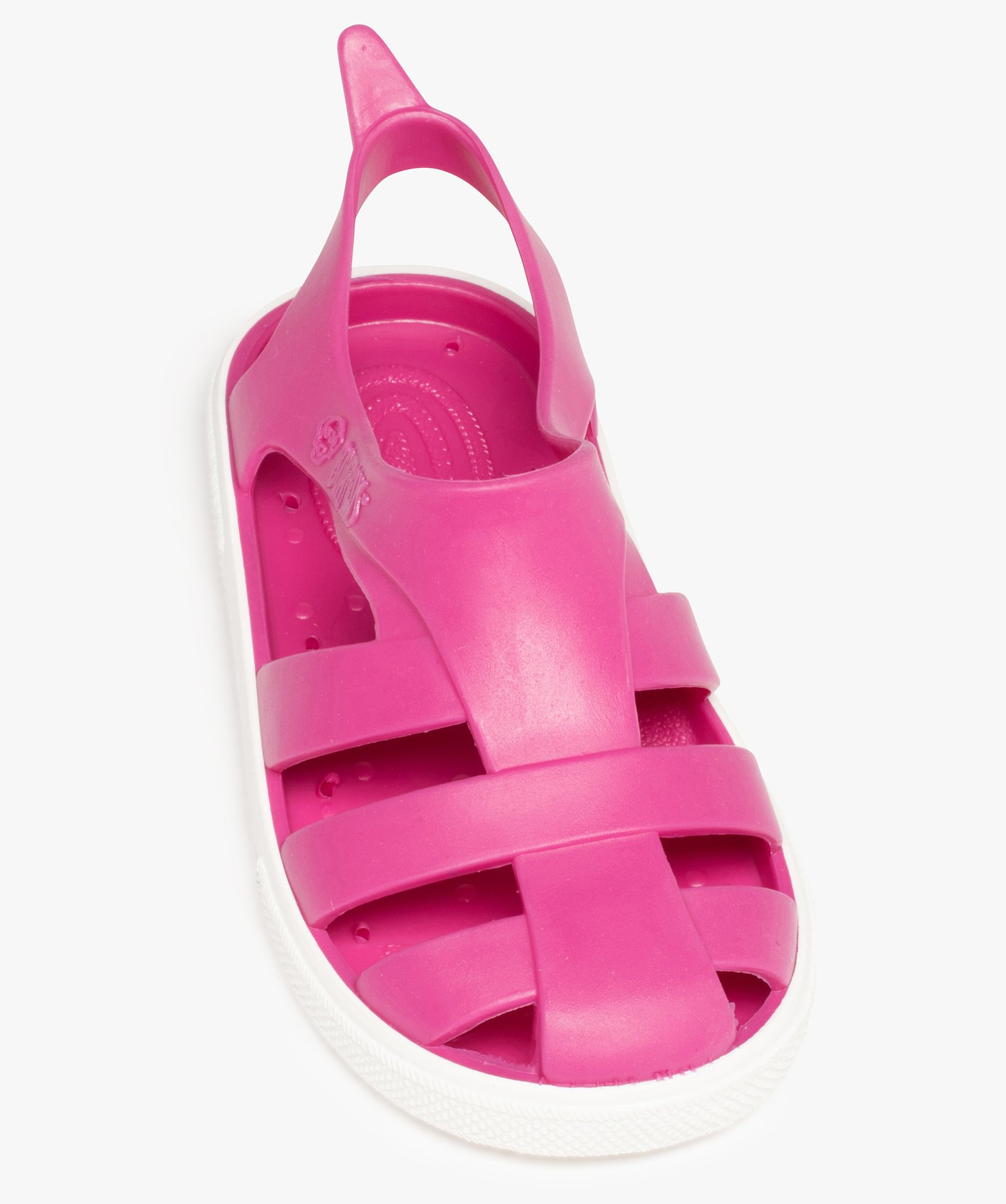 Sandales de plage enfant unies à brides souples - Boatilus violet | GEMO