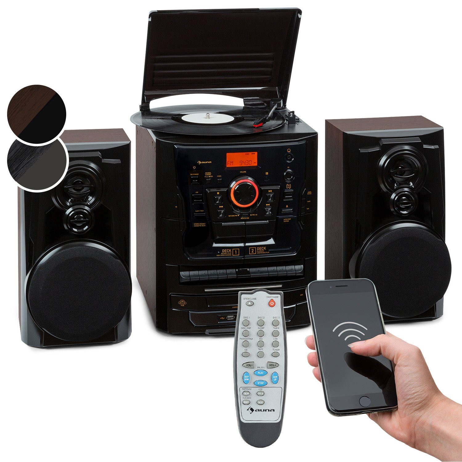 Auna Franklin DAB+ Stereoanlage (Radiotuner: DAB+ / FM, 10 W)