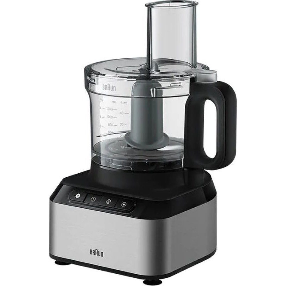 Braun Küchenmaschine FP 3233SI PurEase - Küchenmaschine - edelstahl/schwarz