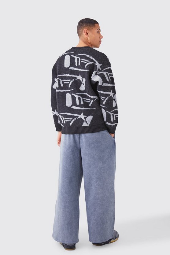 Jogginghose mit extrem weitem Bein