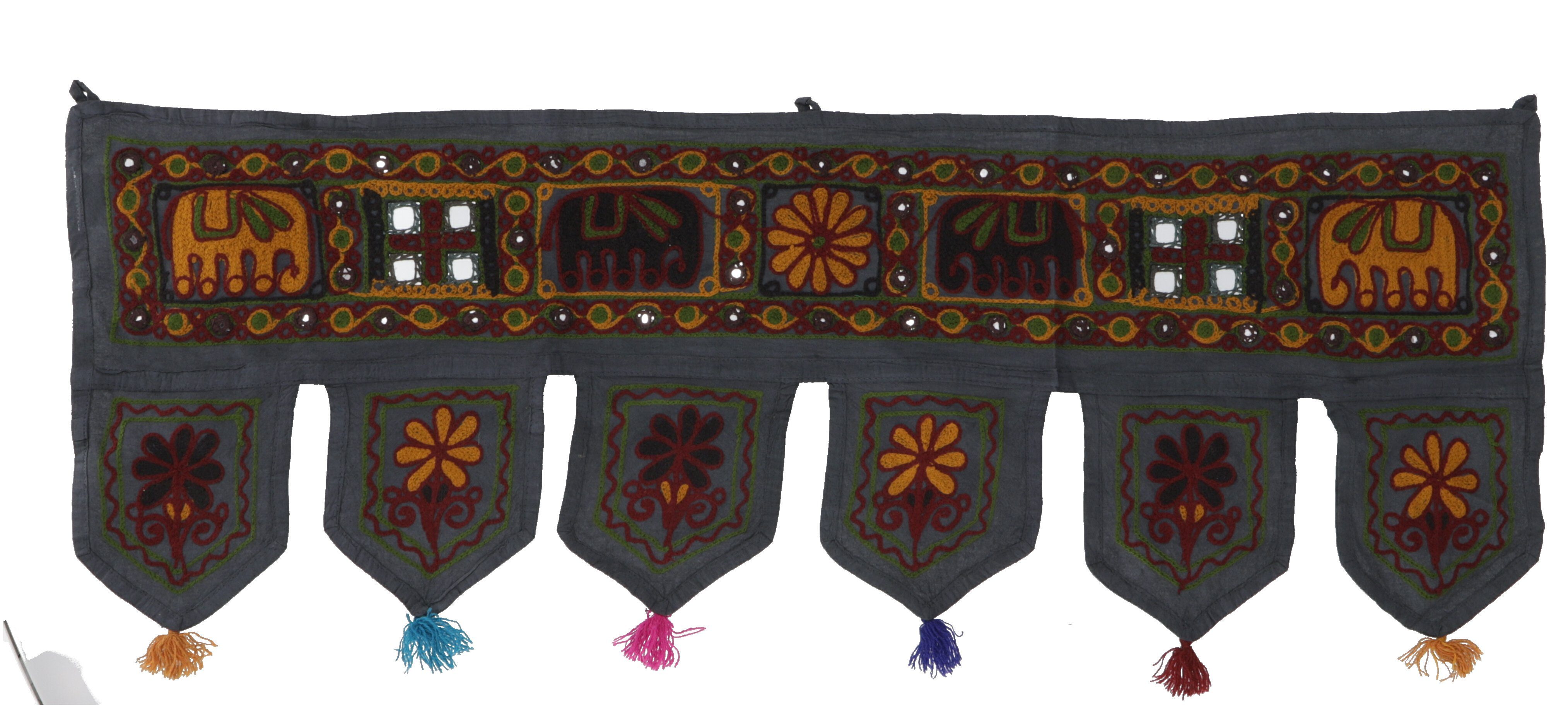 Wandteppich Indischer Wandbehang, Orientalischer Wimpel mit.., Guru-Shop, Höhe: 30 mm