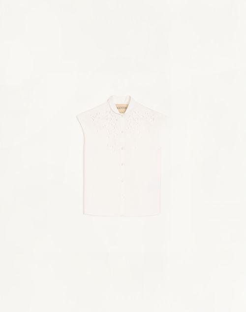 Camisa de popeline bordada