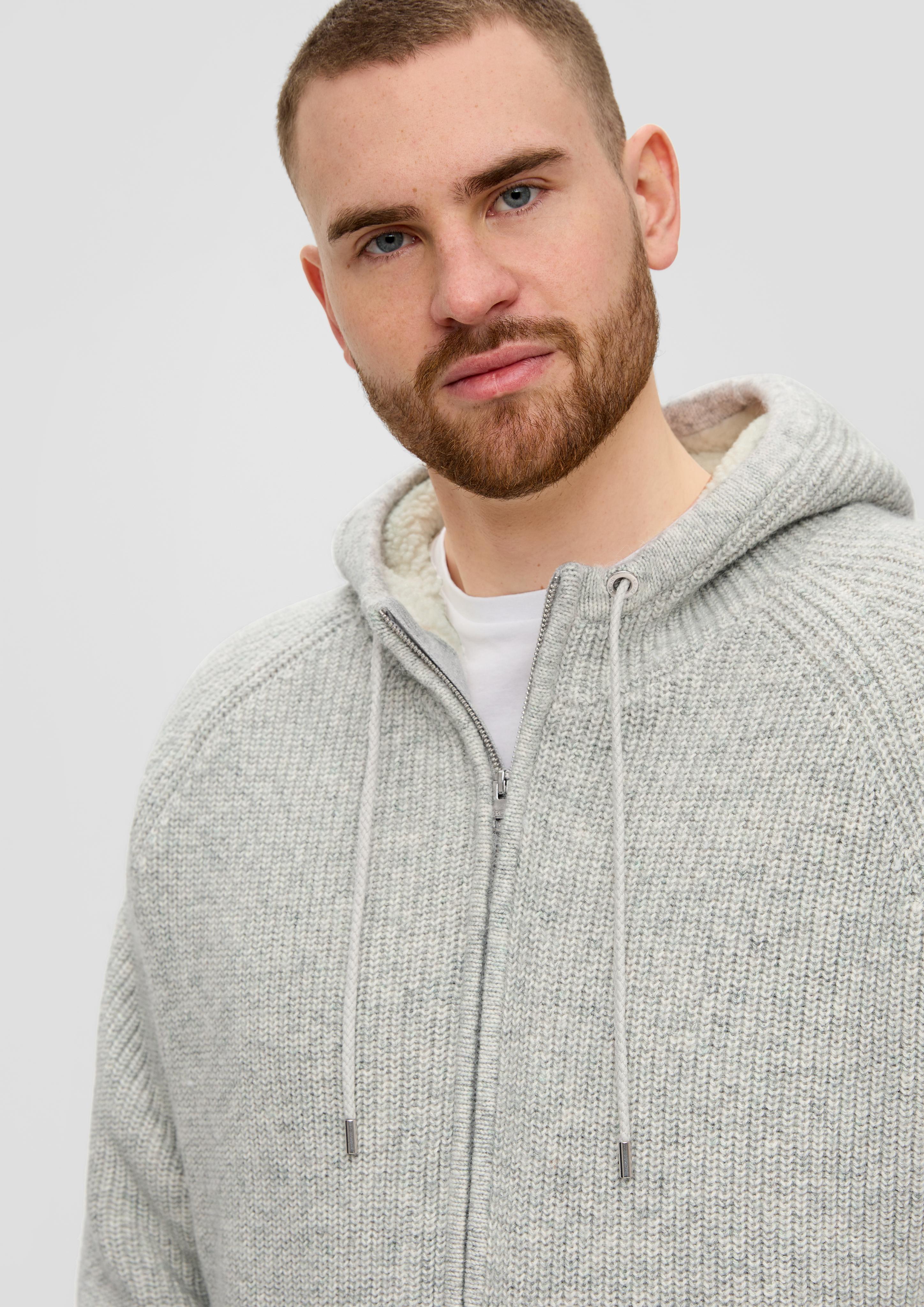 Fleecejacke mit Kapuze  2143338-94X0