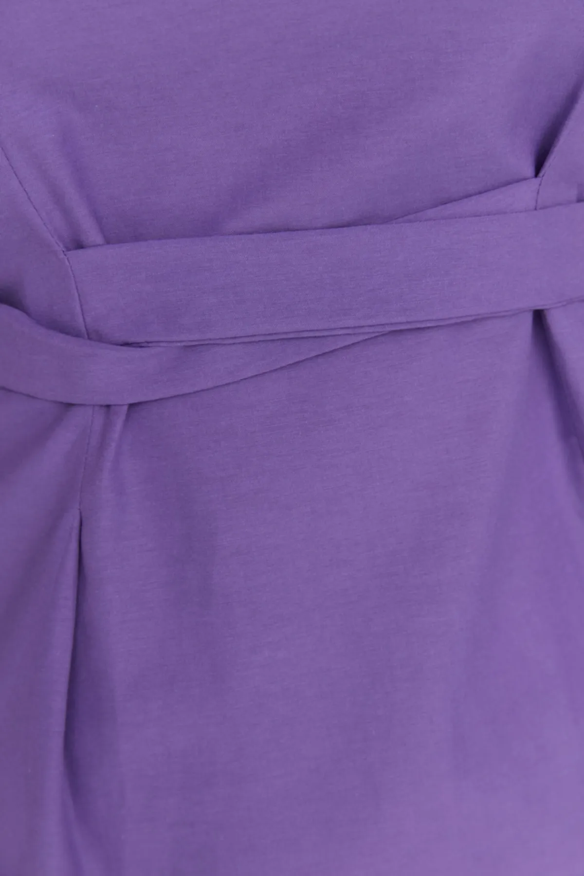 Trendyol Curve  Lila gewebte Bluse mit Krawattendetails TBBSS22BZ1316