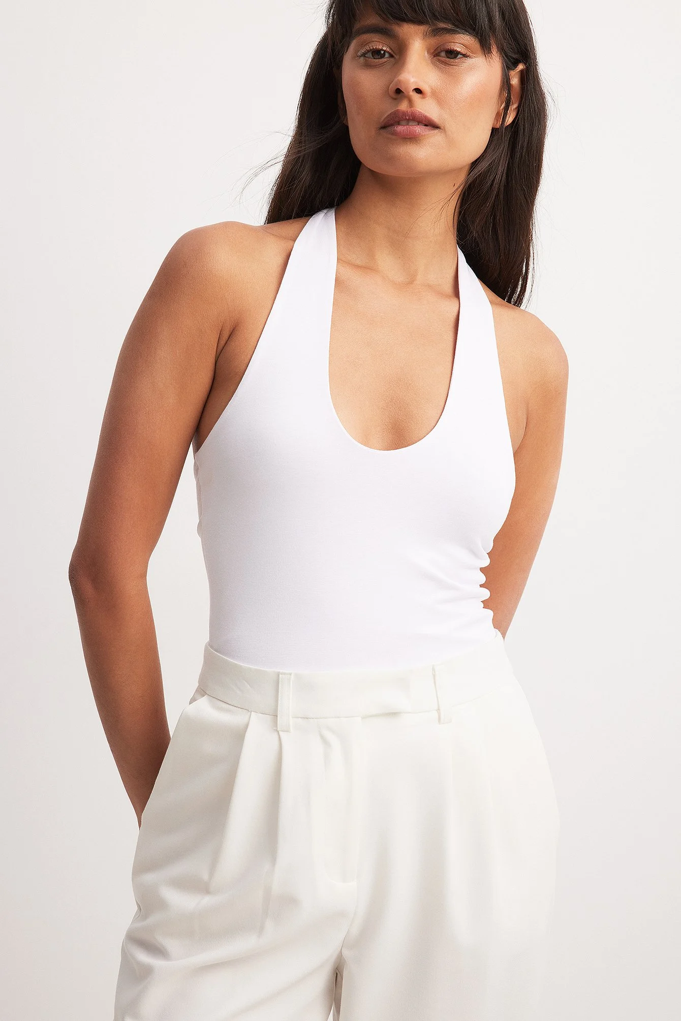 Bodysuit mit V-Ausschnitt