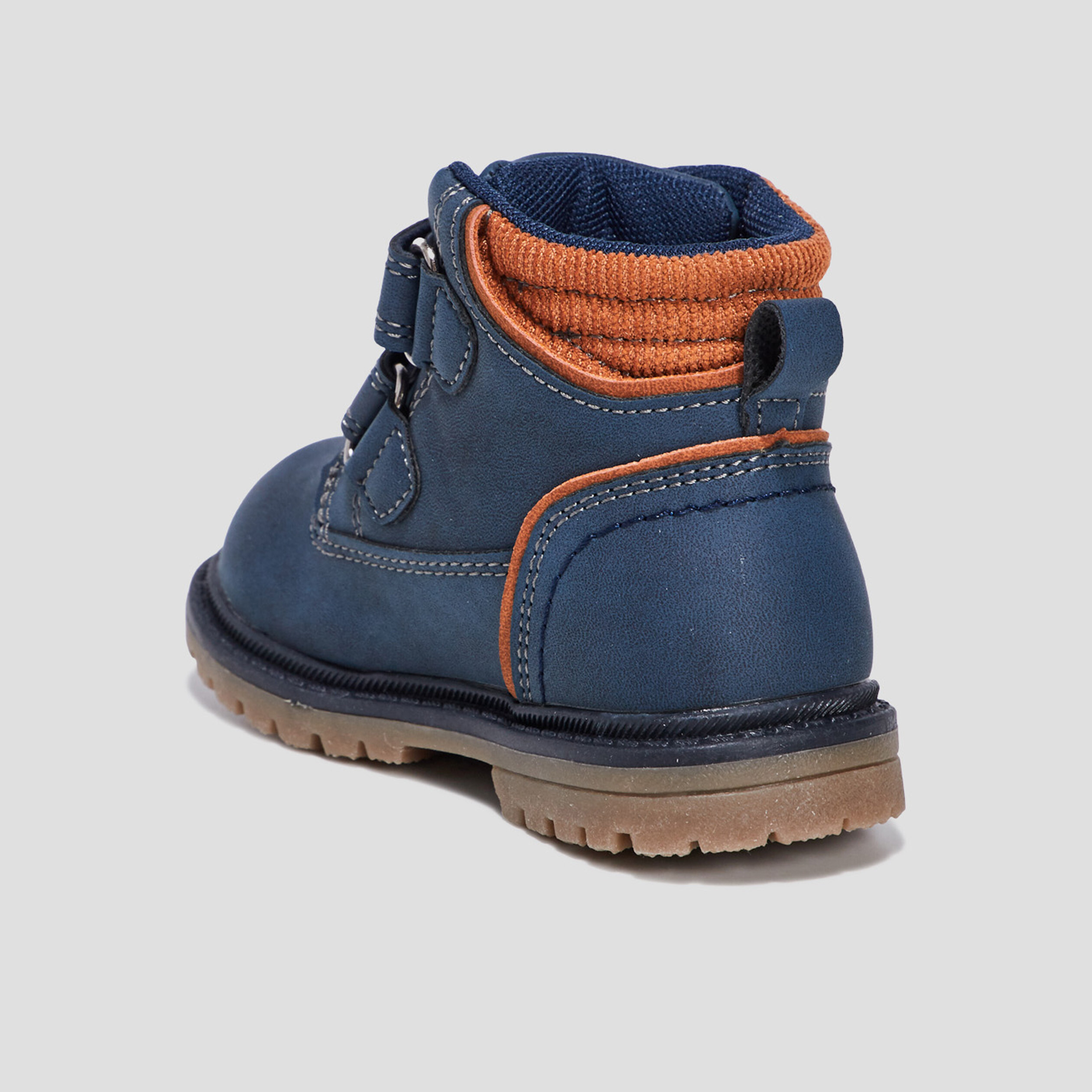 Bottines à scratchs bleu marine bébé garçon | La Halle