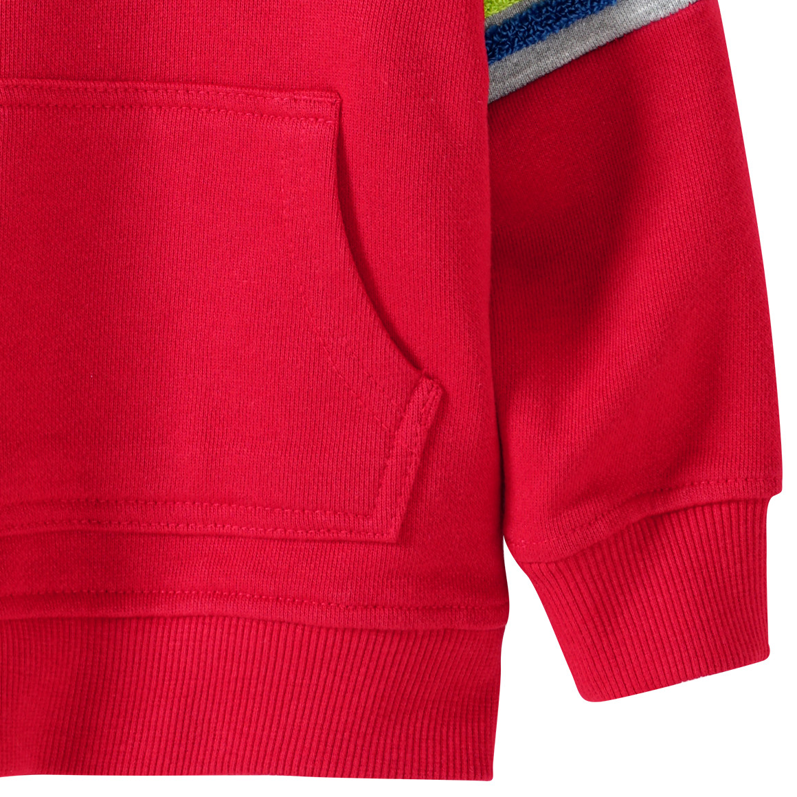 Baby Hoodie mit bunter Frottee-Applikation