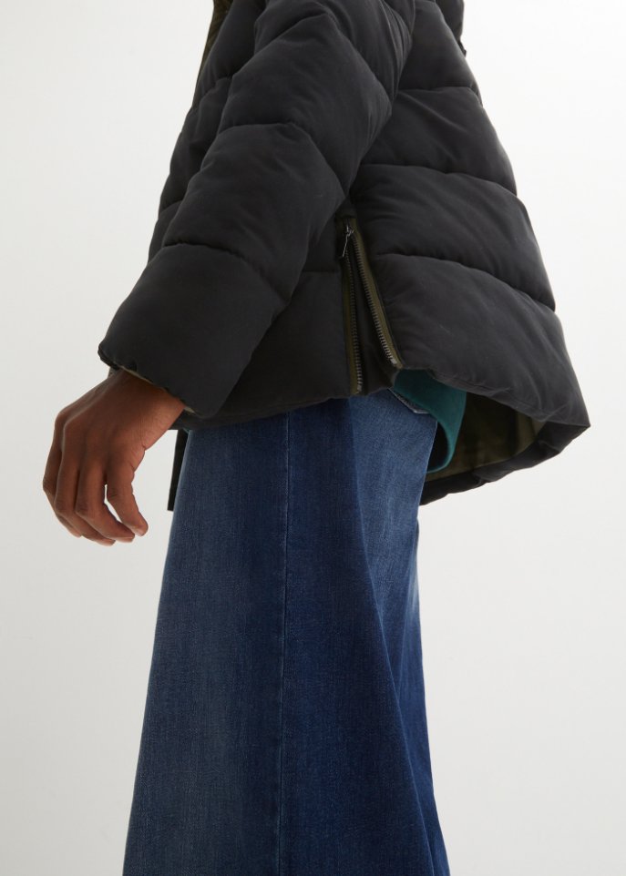 Steppjacke aus recyceltem Polyester mit Kontrastdetails