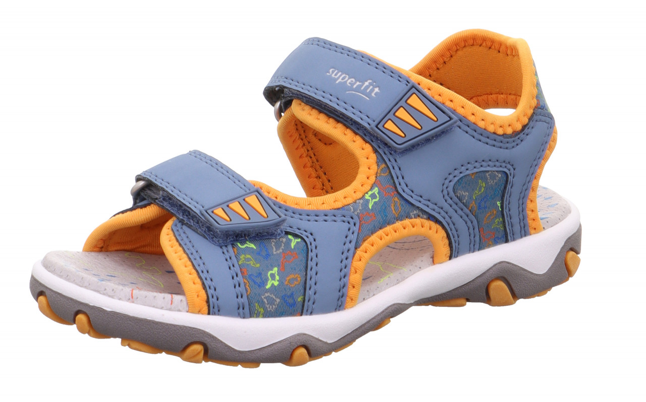 MIKE 3.0 - Blau/OrangeSandale mit Klettverschluss