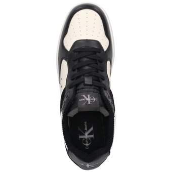 Calvin Klein Basket Cupsole Low Lace Cor in schwarz