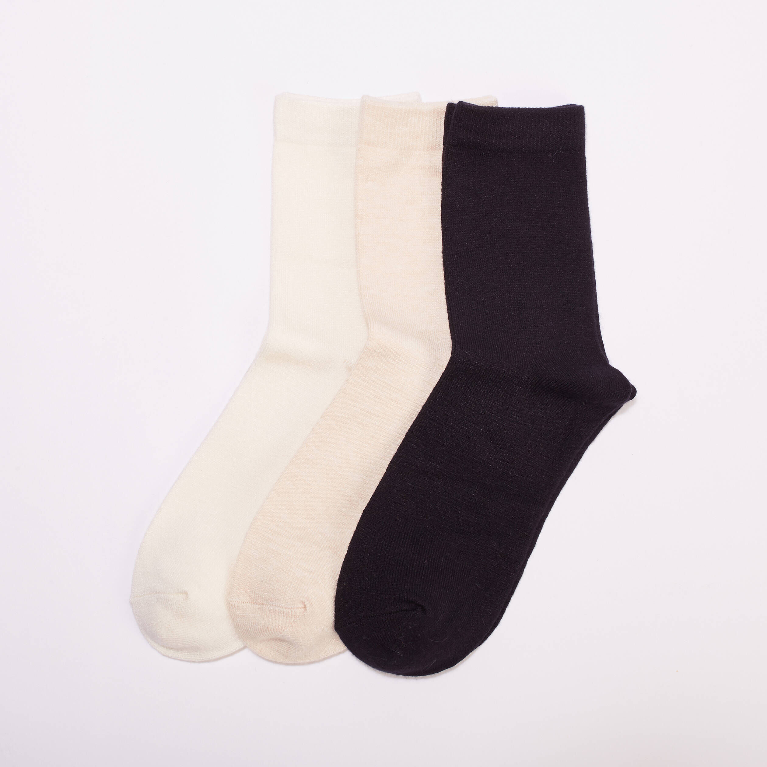 Lot 3 paires chaussettes noir femme | Cache Cache