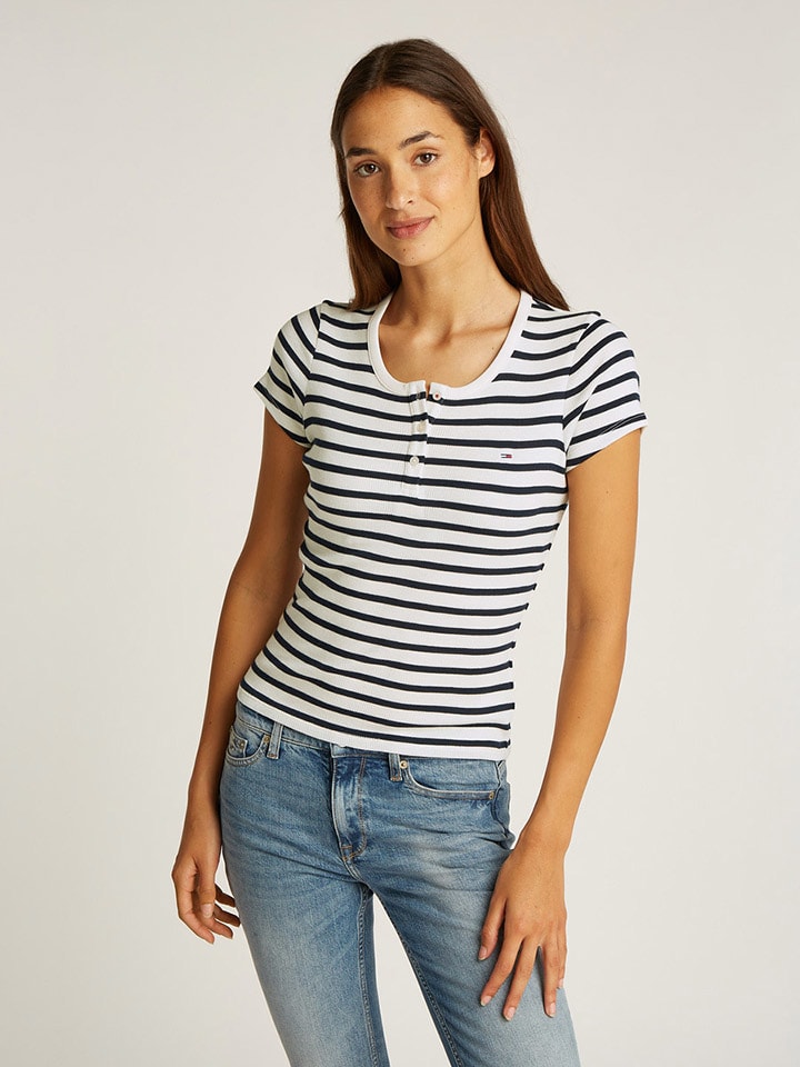 TOMMY JEANS Shirt in Weiß günstig kaufen