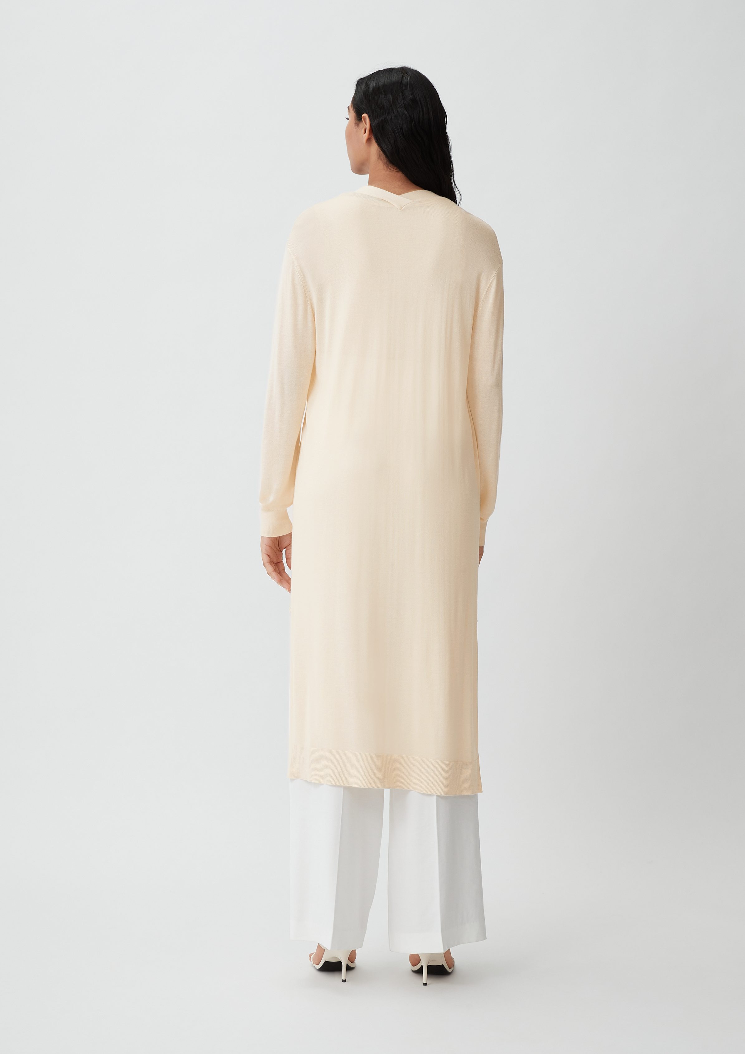 Comma Strickjacke Lange Strickjacke aus Viskose