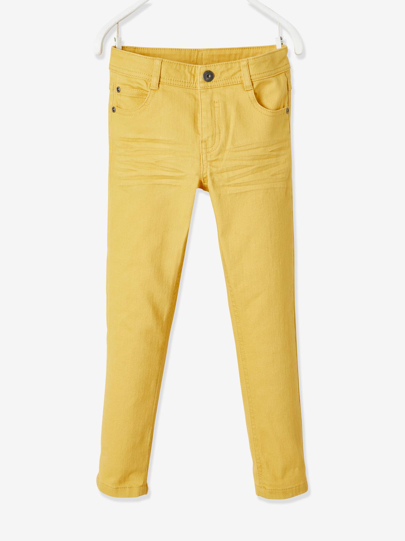 Pantalon slim MorphologiK tour de hanches FIN garçon jaune