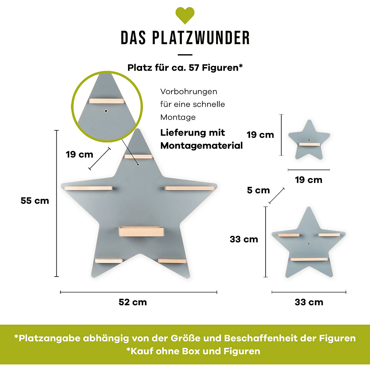 Kollektion Sterne, grau
