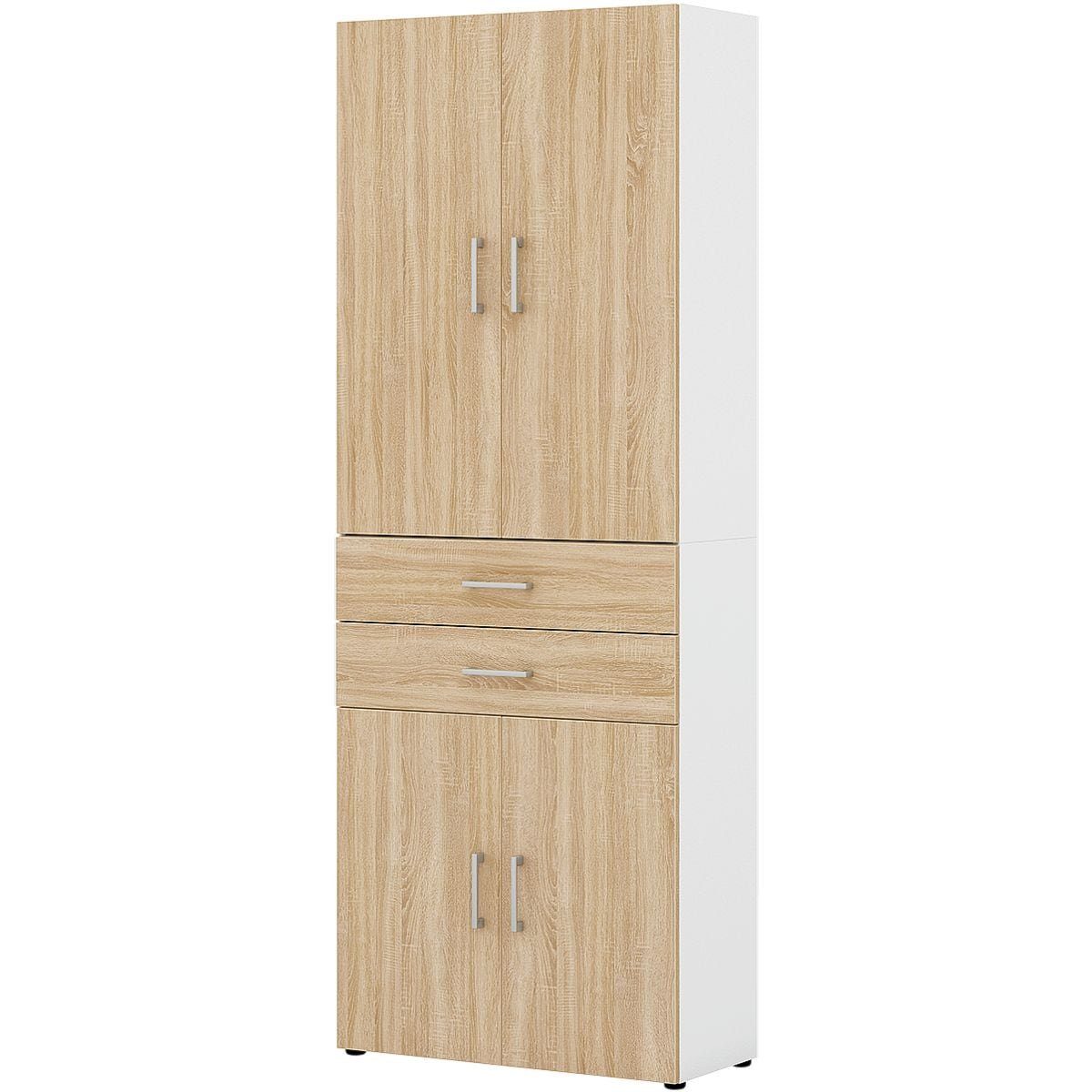 röhr Aktenschrank Direct Office 2 Schrank mit 4 Türen und 2 Schubladen, 80x212,5 cm