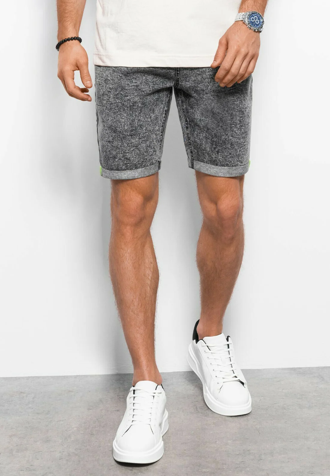 Pantalones cortos de mezclilla ombré