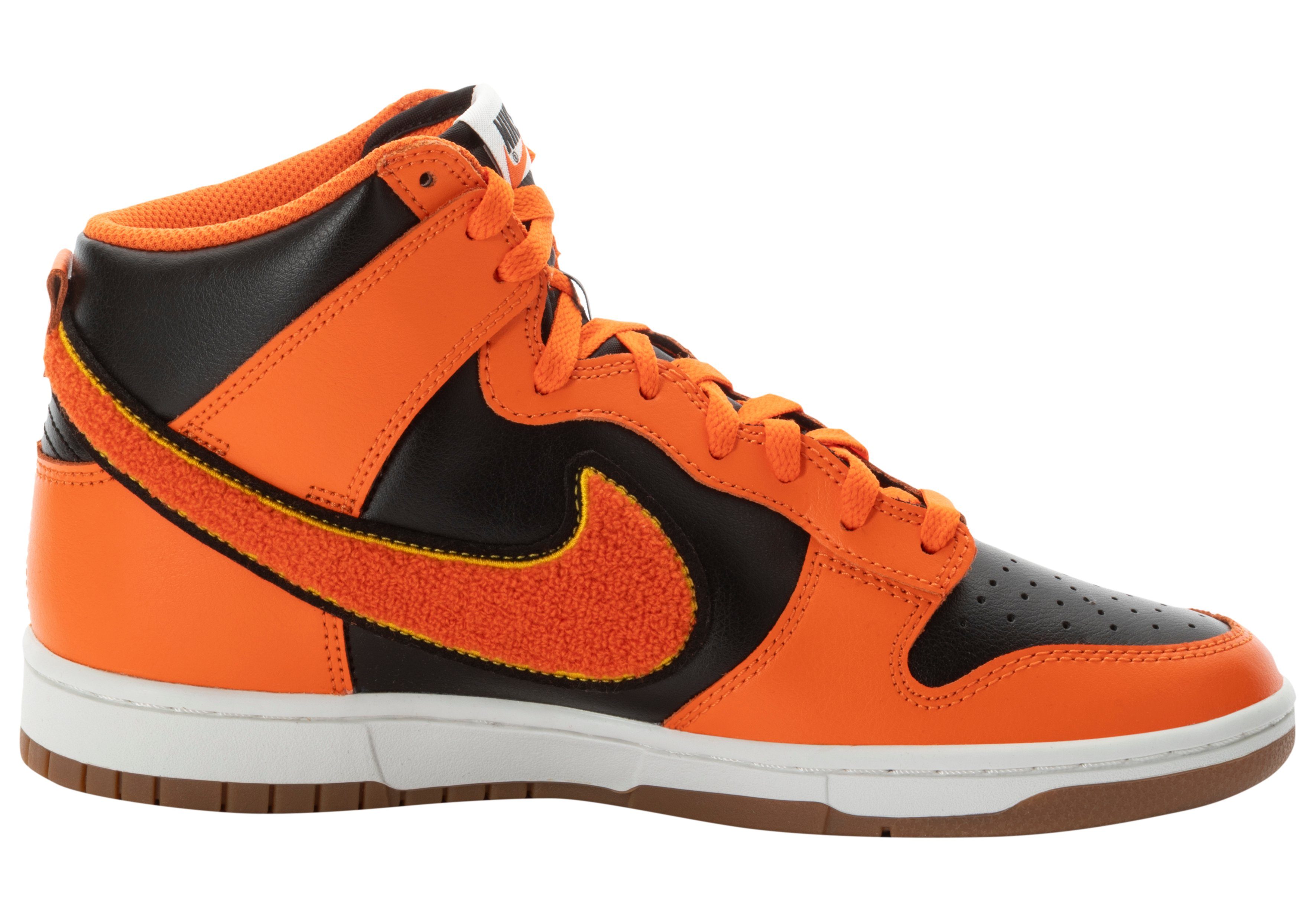Nike Sportswear Nike Dunk High University Chenille Swoosh Safty Orange Sneaker