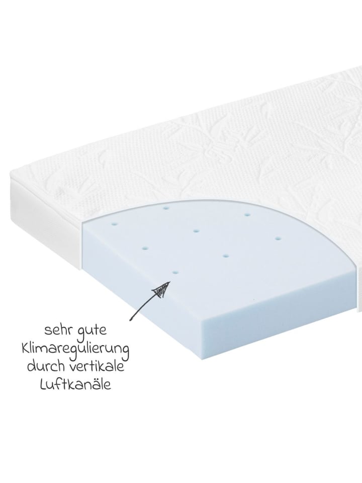 Alvi Babybett-Matratze MamaLiebe 70 x 140 cm in weiss günstig kaufen onesize