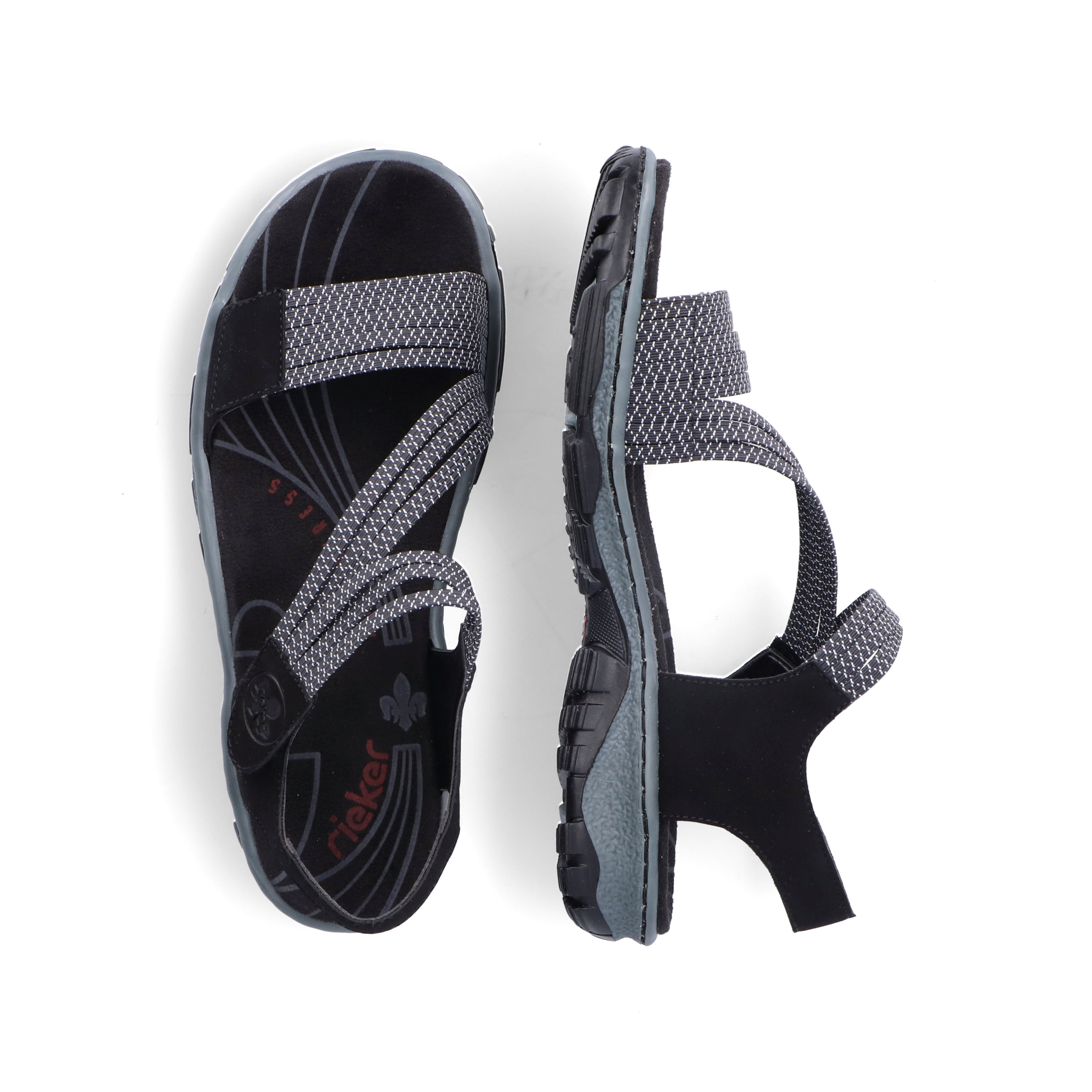 Rieker Damen Trekkingsandalen graphitschwarz