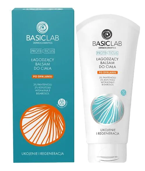 Basiclab Dermocosmetics Καταπραϋντική λοσιόν σώματος για μετά τον ήλιο, 100 ml