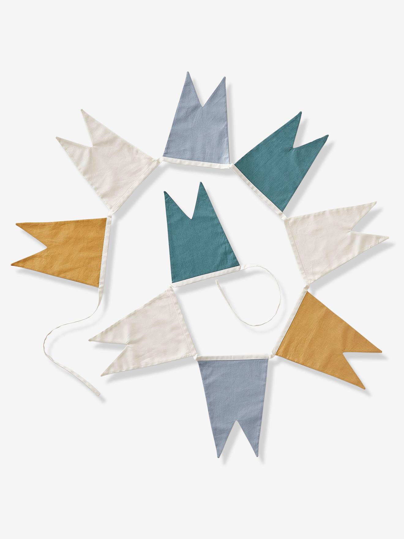 Guirlande fanions en coton Chevalier beige