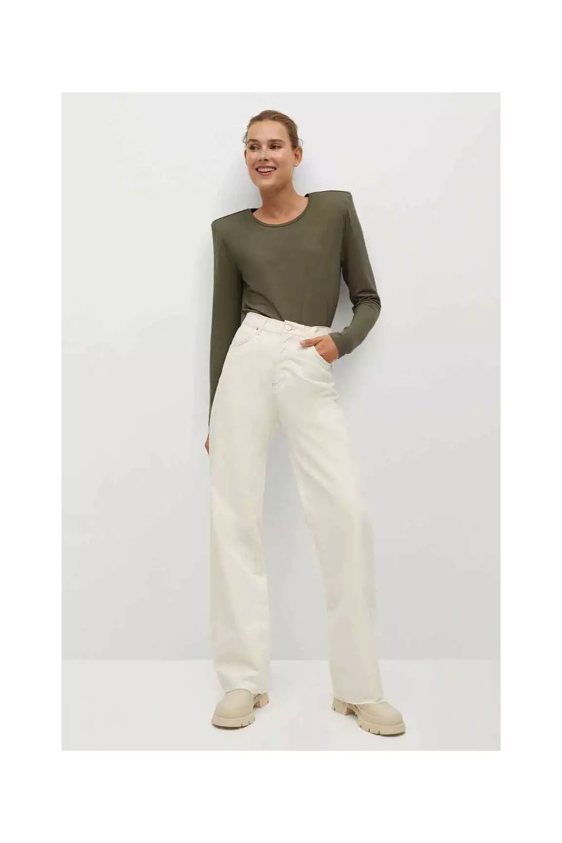 Mango Tshirts Femme couleur beige