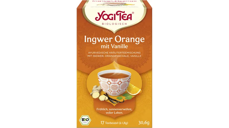 YOGI TEA Bio Kräuterteemischung Ingwer Orange 30.6 g