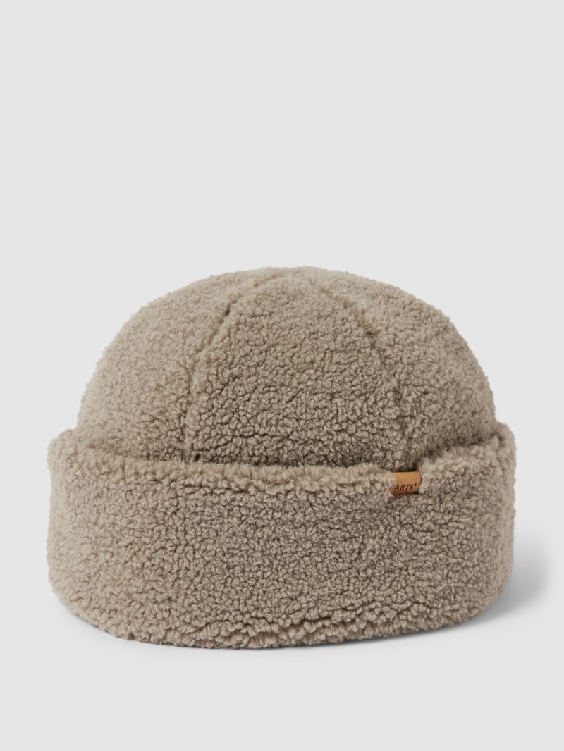 Mütze mit Teddyfell in khaki