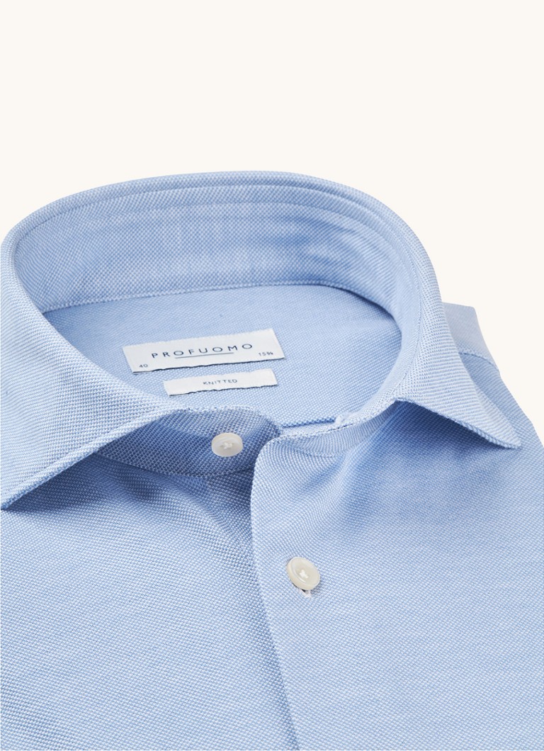Camicia Profuomo Slim Fit in maglia elasticizzata