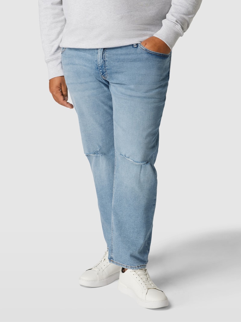 PLUS SIZE Jeans im Destroyed-Look Modell 'GLENN' in jeans