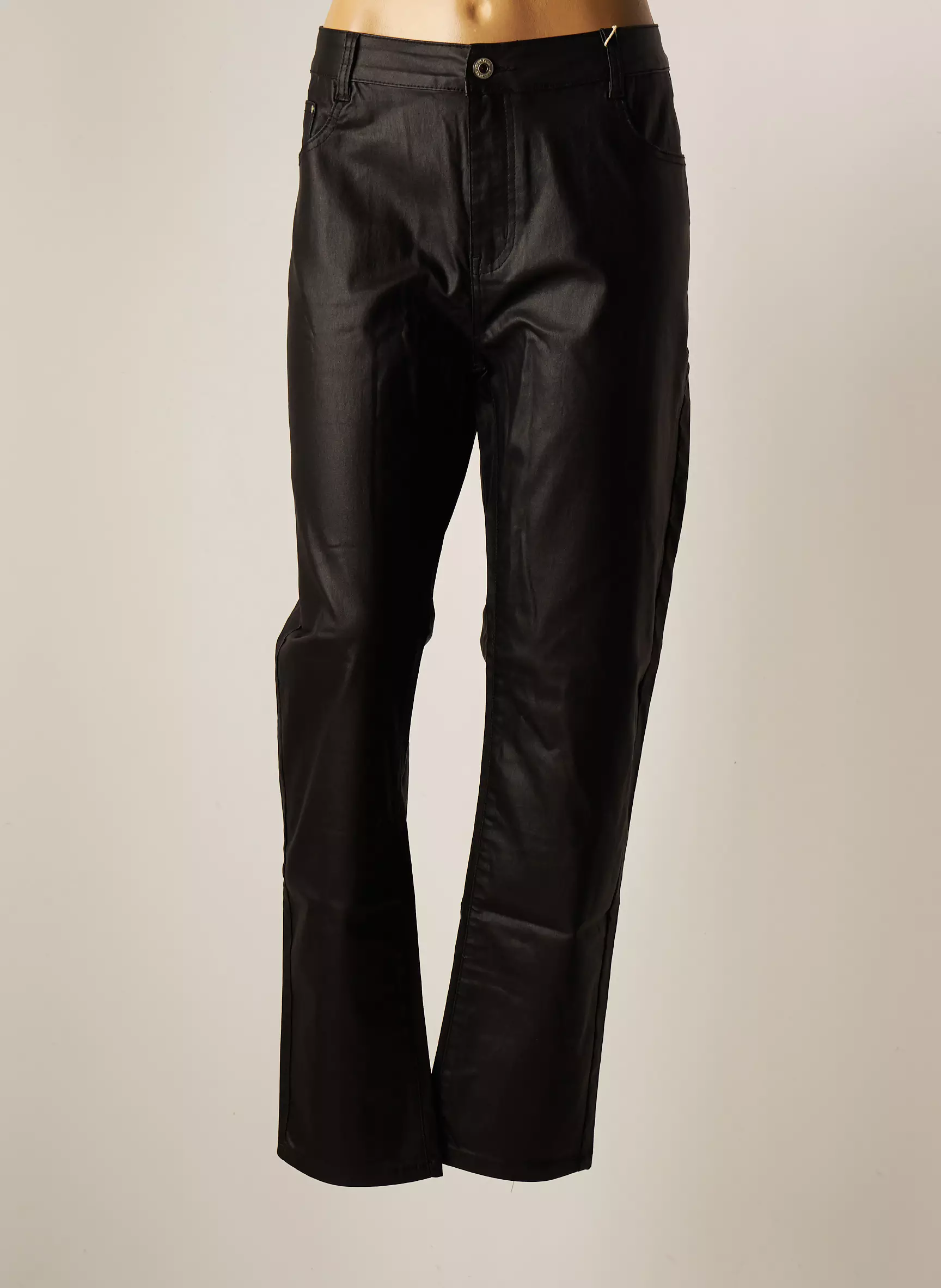 Novo Creation Pantalons Slim Femme couleur noir