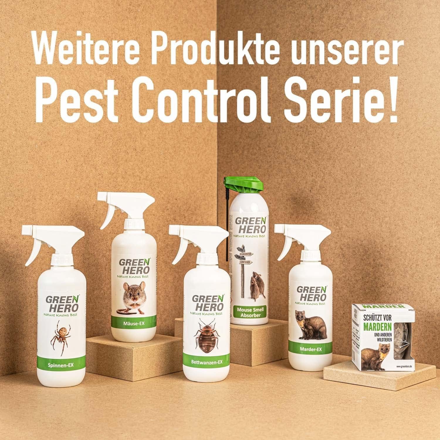 GreenHero Milbenallergie-EX, Bettwäsche Milbenspray für Matratzen / Bettwäsche Hygienespray (Zur Unterstützung der Gesundheit bei Hausstaubmilben Allergien)