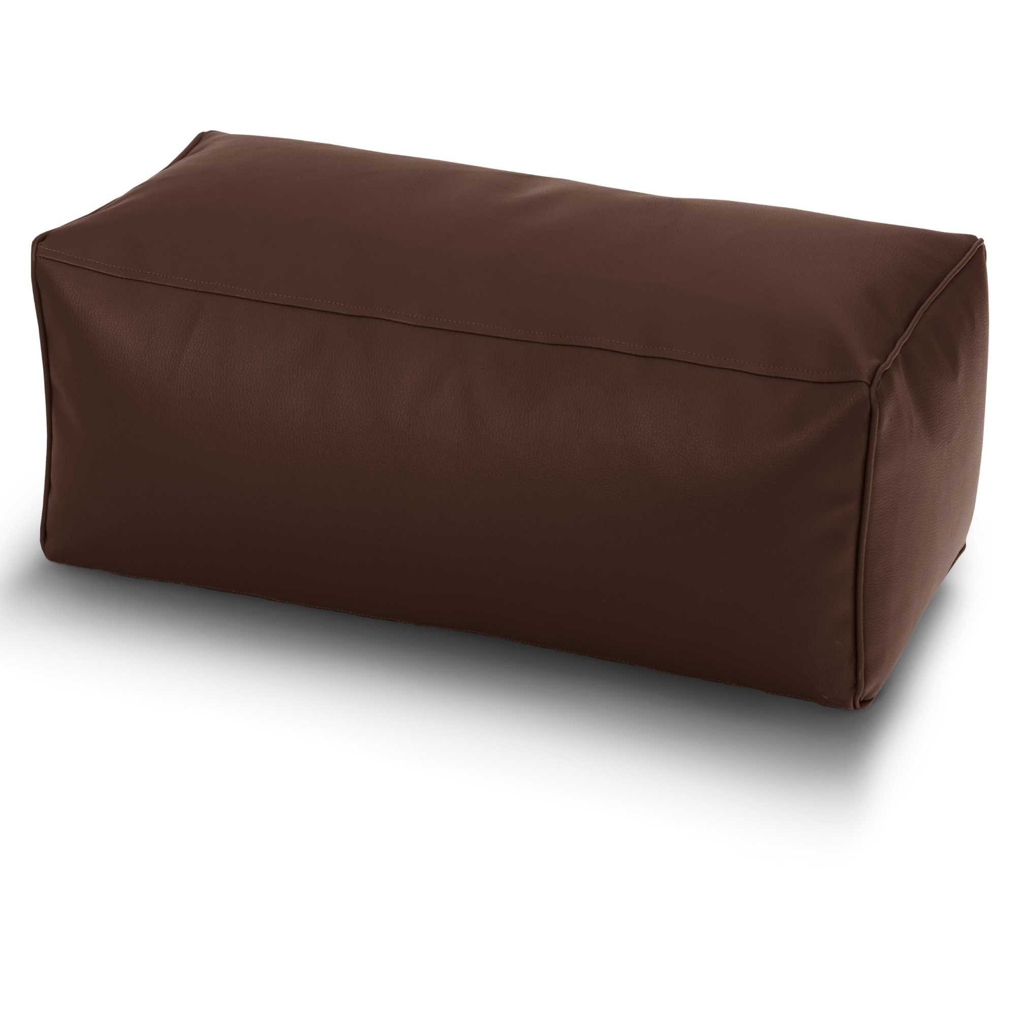 Green Bean Fußhocker Sitzpouf aus Kunstleder in 3 Farben (Pouf Bodenkissen Ablage Hocker Sitzkissen), Sitzhocker mit Füllung, Maße 70x33x28cm - Ergänzung zum Sitzsack