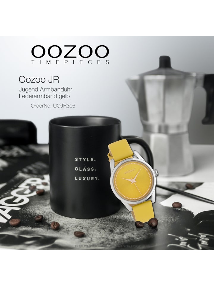 Oozoo Analog-Armbanduhr Oozoo JR gelb mittel (ca. 32mm) günstig kaufen onesize