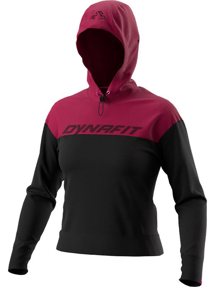 DYNAFIT Funktionshoodie in Schwarz/ Pflaume günstig kaufen