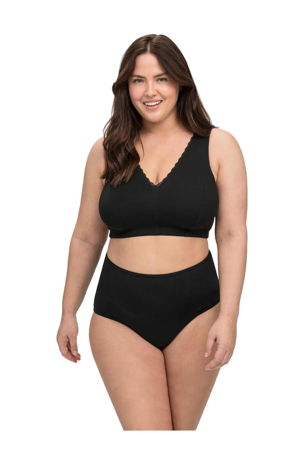 Sheego  Große Größen BH ohne Bügel in Bustier-Form, 2er Set, atmungsaktiv