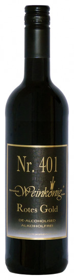 Rotes Gold - entalkoholisierter Wein, Alkoholfrei halbtrocken - Weinkellerei Weinkönig