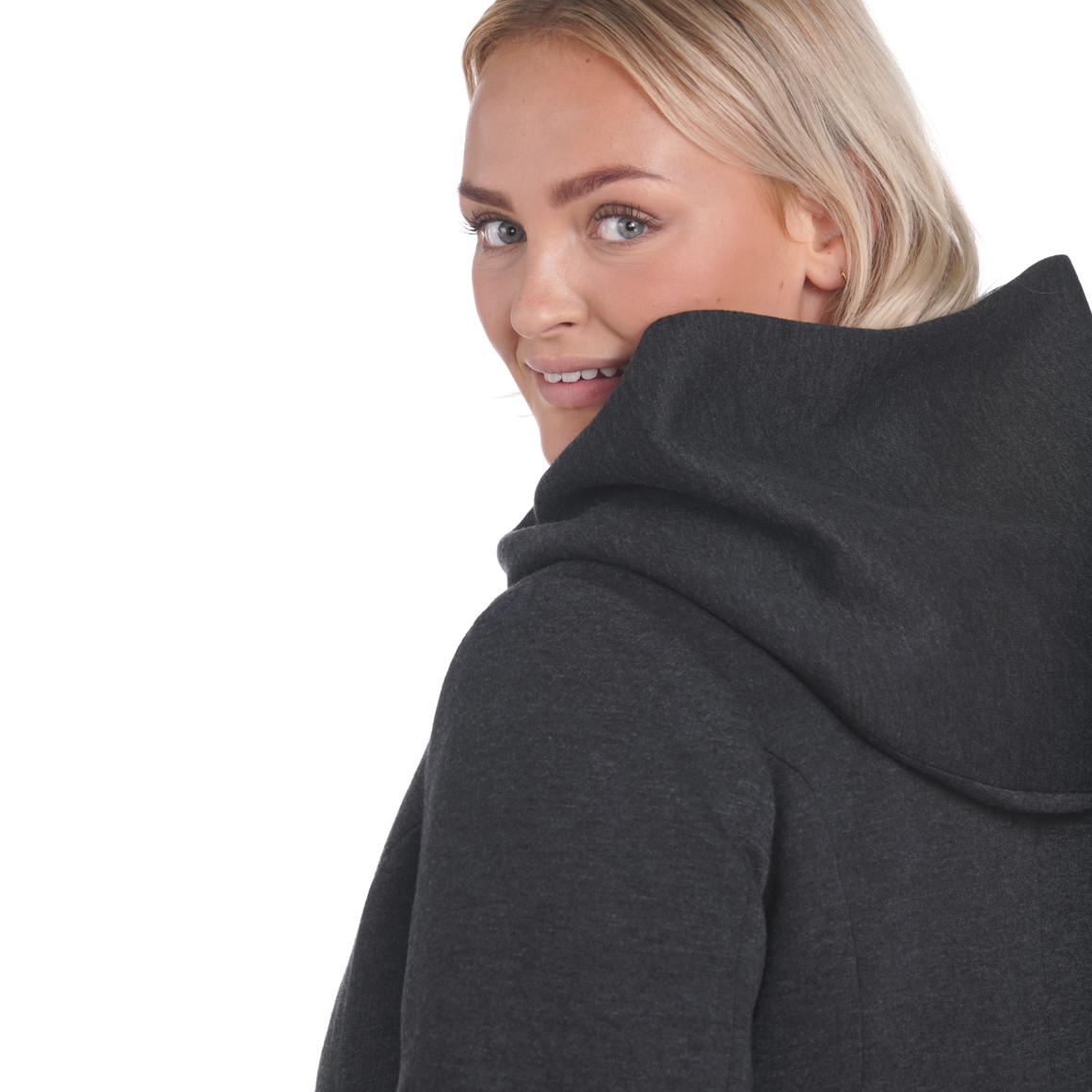 Damen Kurzmantel mit Kapuze