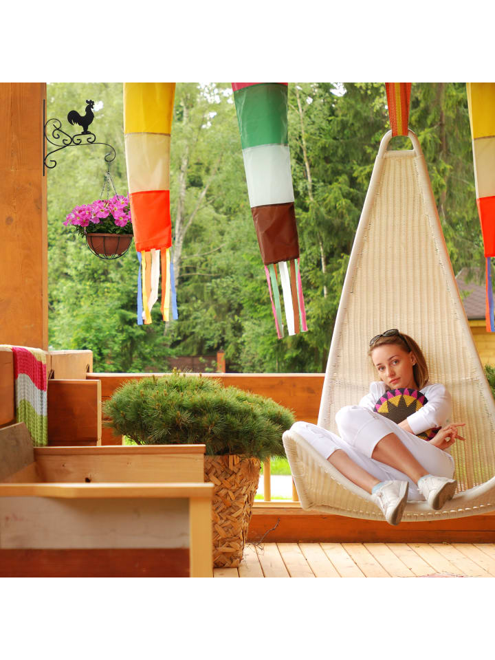 relaxdays 3x Blumenhaken in Schwarz - (B)28 x (H)30 x (T)2 cm günstig kaufen onesize
