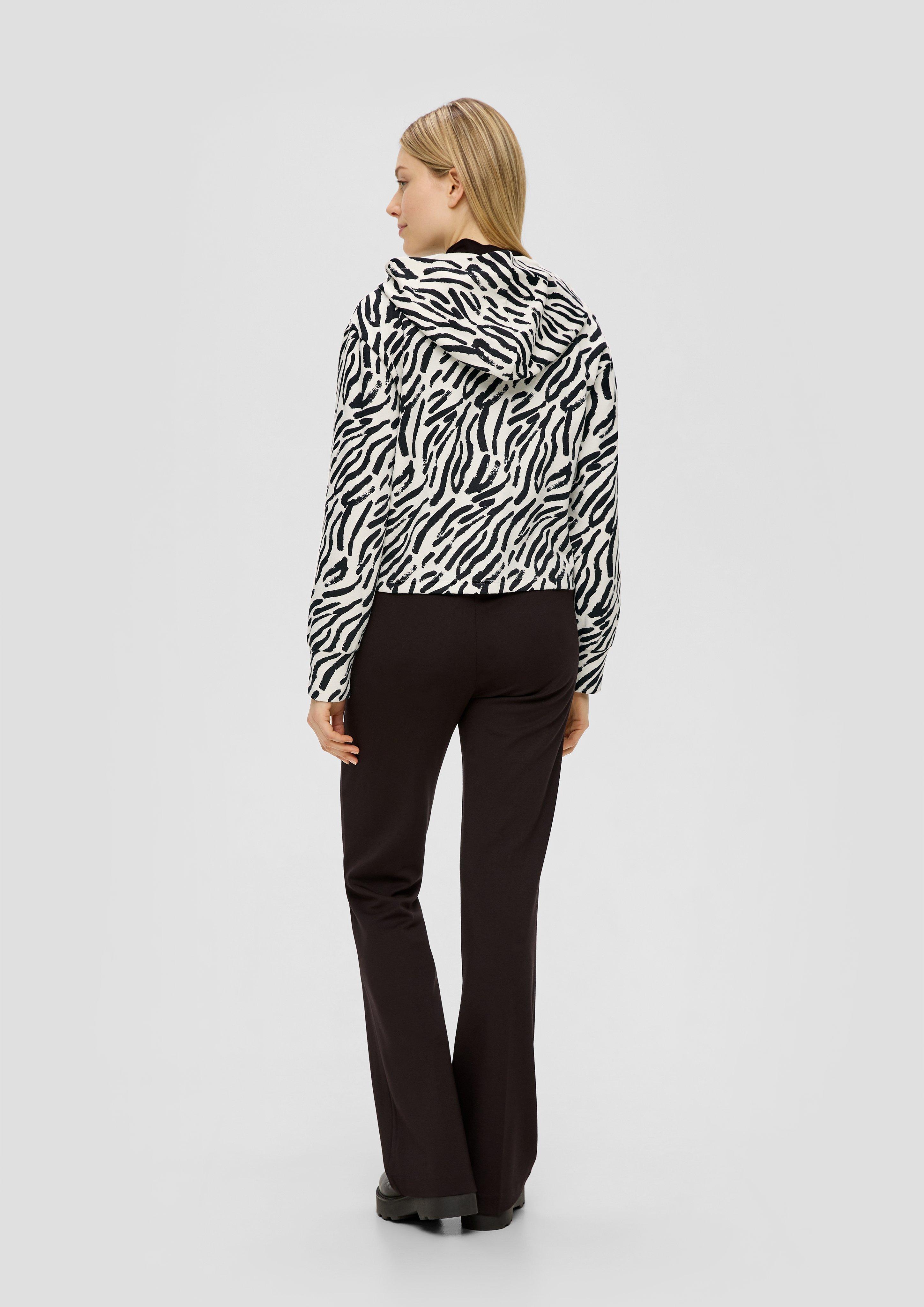 Sweatshirtjacke mit Zebra-Muster  2139818-82A4