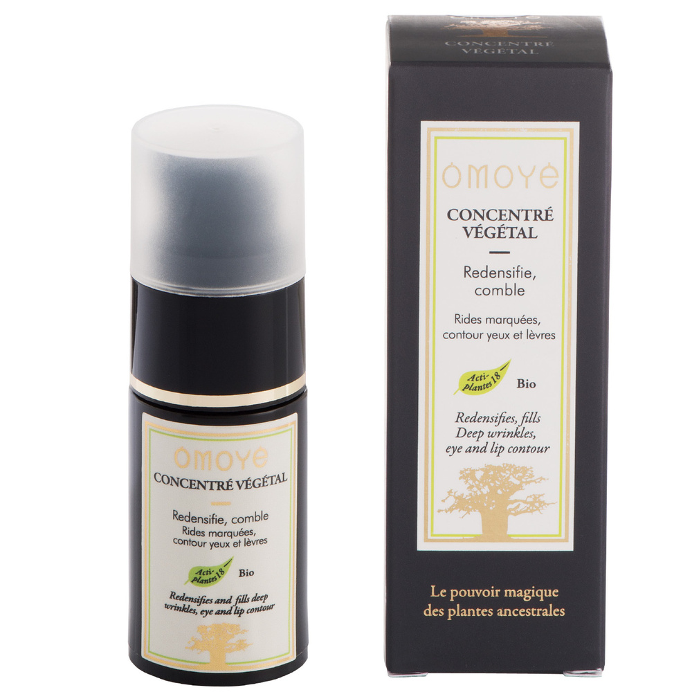 Omoyé Concentré Végétal Soin contour yeux et lèvres Combleur derides