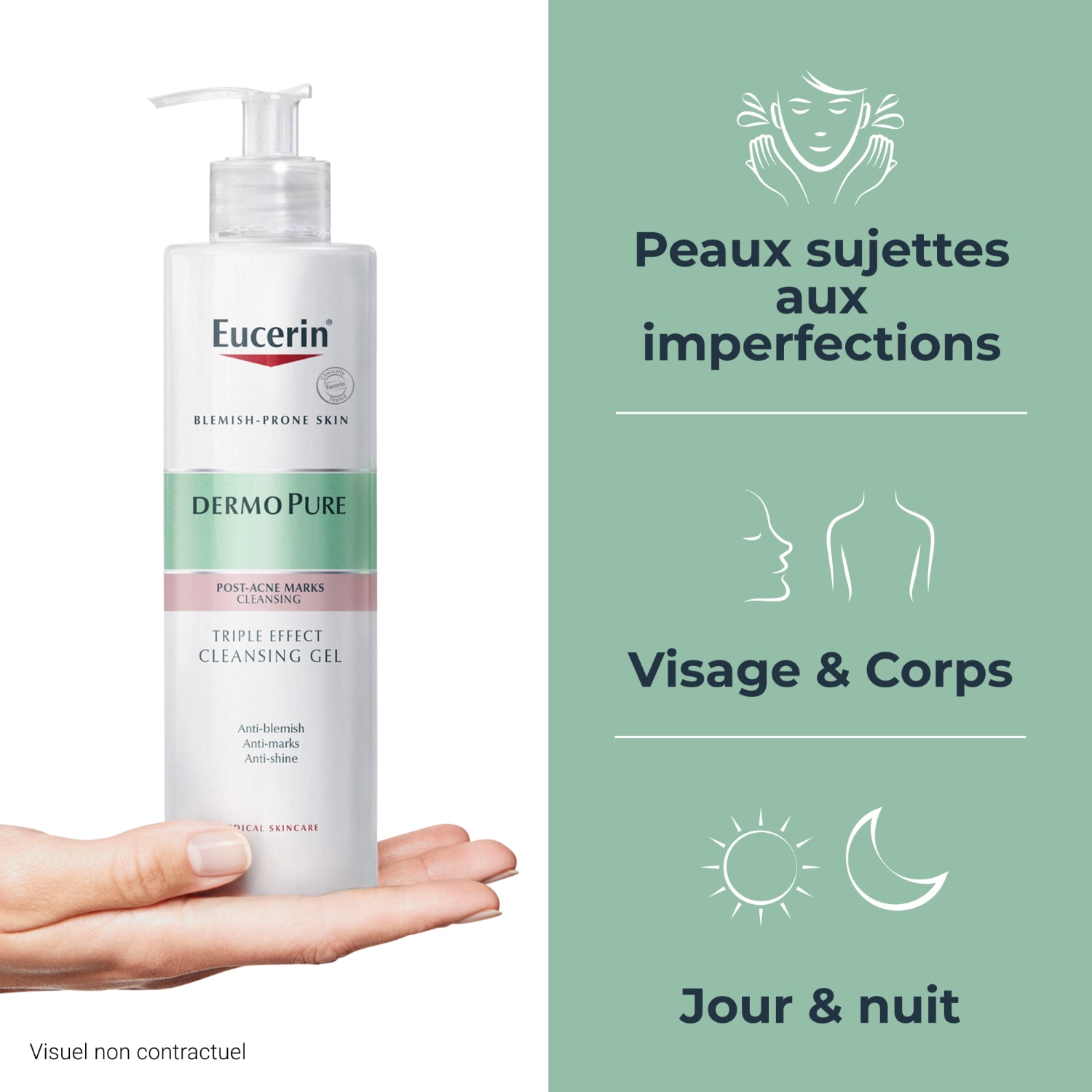 Gel limpiador de triple acción Eucerin DermoPure
