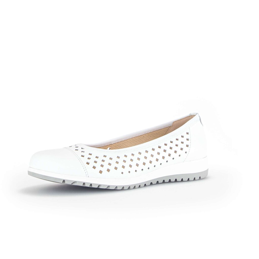 Gabor comfort Sportliche Ballerina weiß