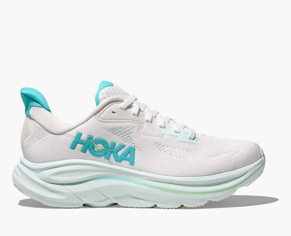 Clifton 10 White / Cielo Blue