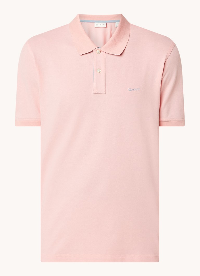 Polo Gant a vestibilità classica in piqué di cotone con logo ricamato