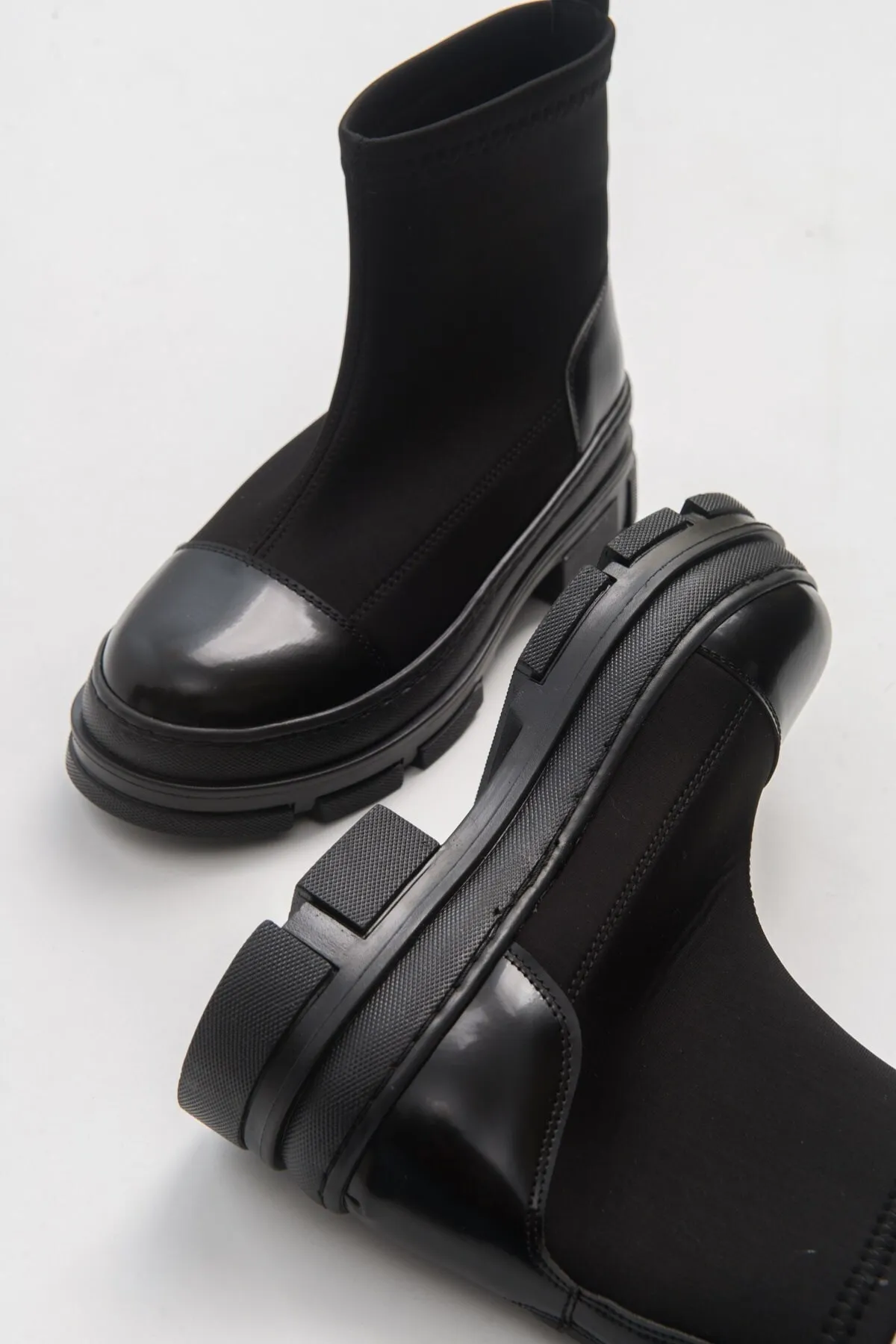 LuviShoes  Bendıs schwarze Scuba-Damenstiefel