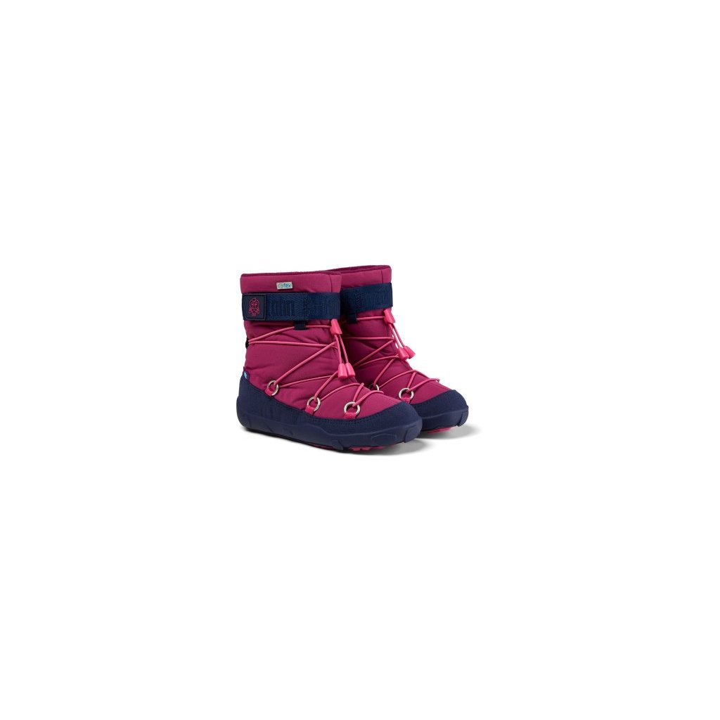 Affenzahn Schneestiefel Vegan Snowy Flamingo Pink Winterbarfußschuhe